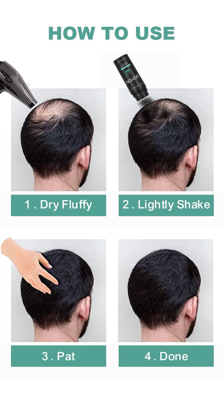 UOYOU GREY Hair Fibers for Thinning Hair 27.5g Bottle | Undetectable & Natural Keratin Hair Fibers Concealer for Hair Loss for Men and Women | Hair Building Fibres Powder [GREY]