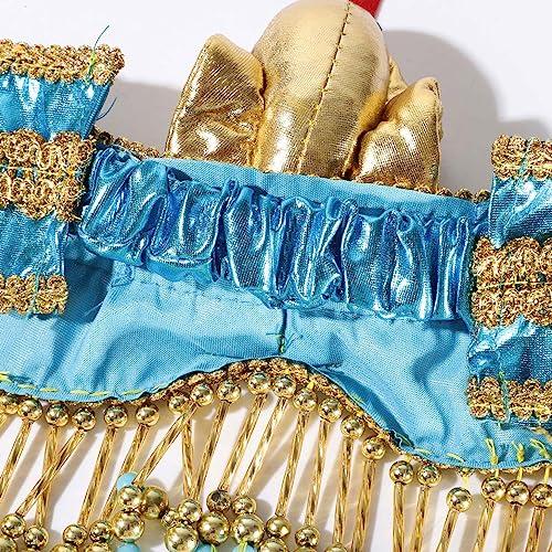 Zaldita Zaldita Women\'s Egyptian Costume Accessory Headband Snake Beaded Headpiece for Women Girls Gold B One Size