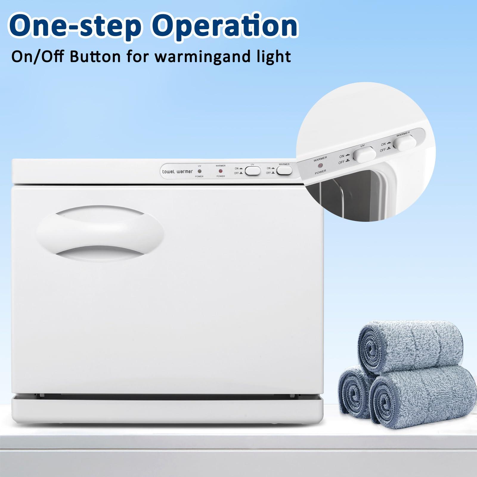 Ynredee Hot Towel Warmer,8L Towel Warmer Cabinet,Beauty Salon and Spa Towel Warmers,Spa Hot Towel Caddy for Facial Spa,Salon Equipment and Home (White)