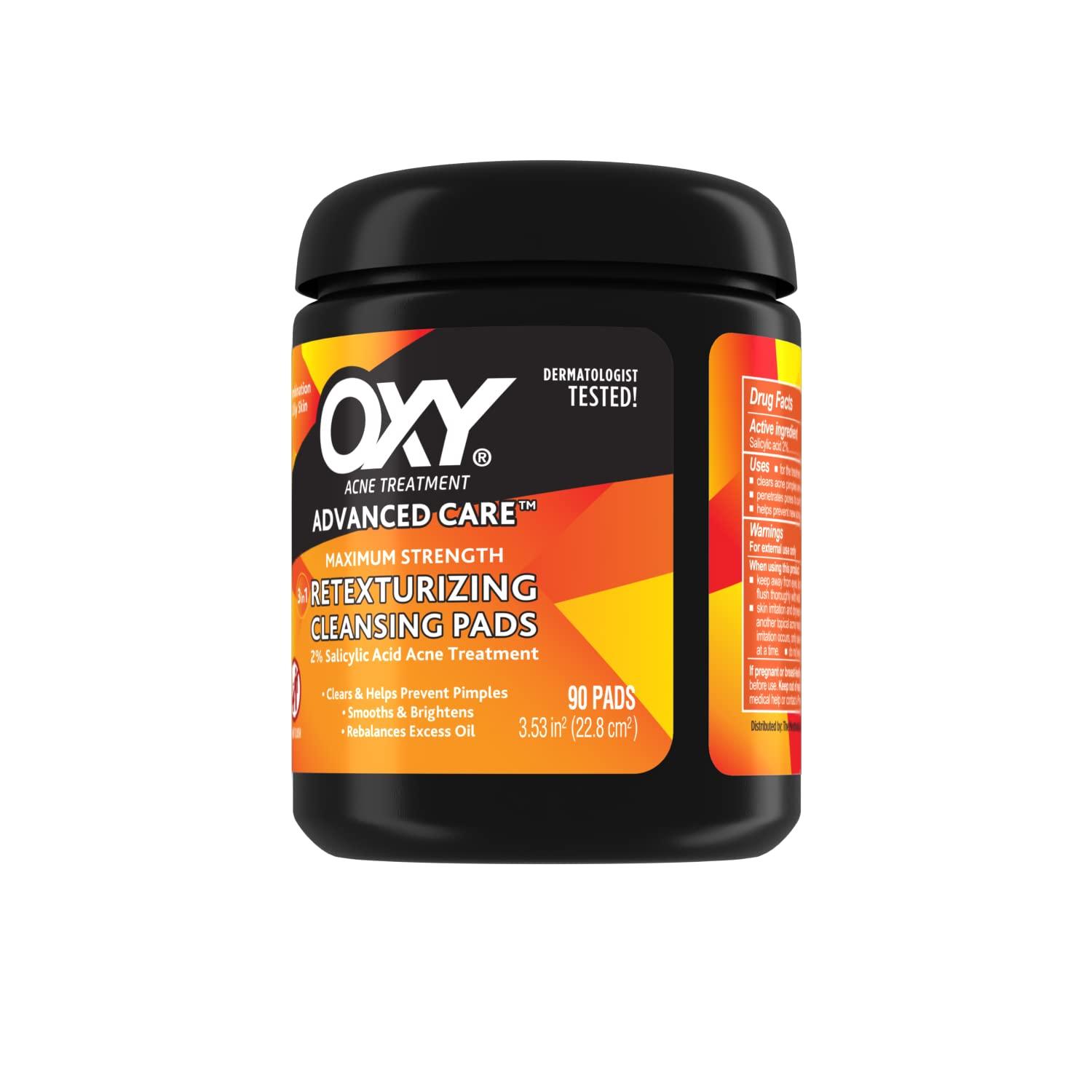 Oxy Oxy Maximum Action 3-In-1 Treatment Pads, 90 Count, Packaging may vary (Pack of 2)
