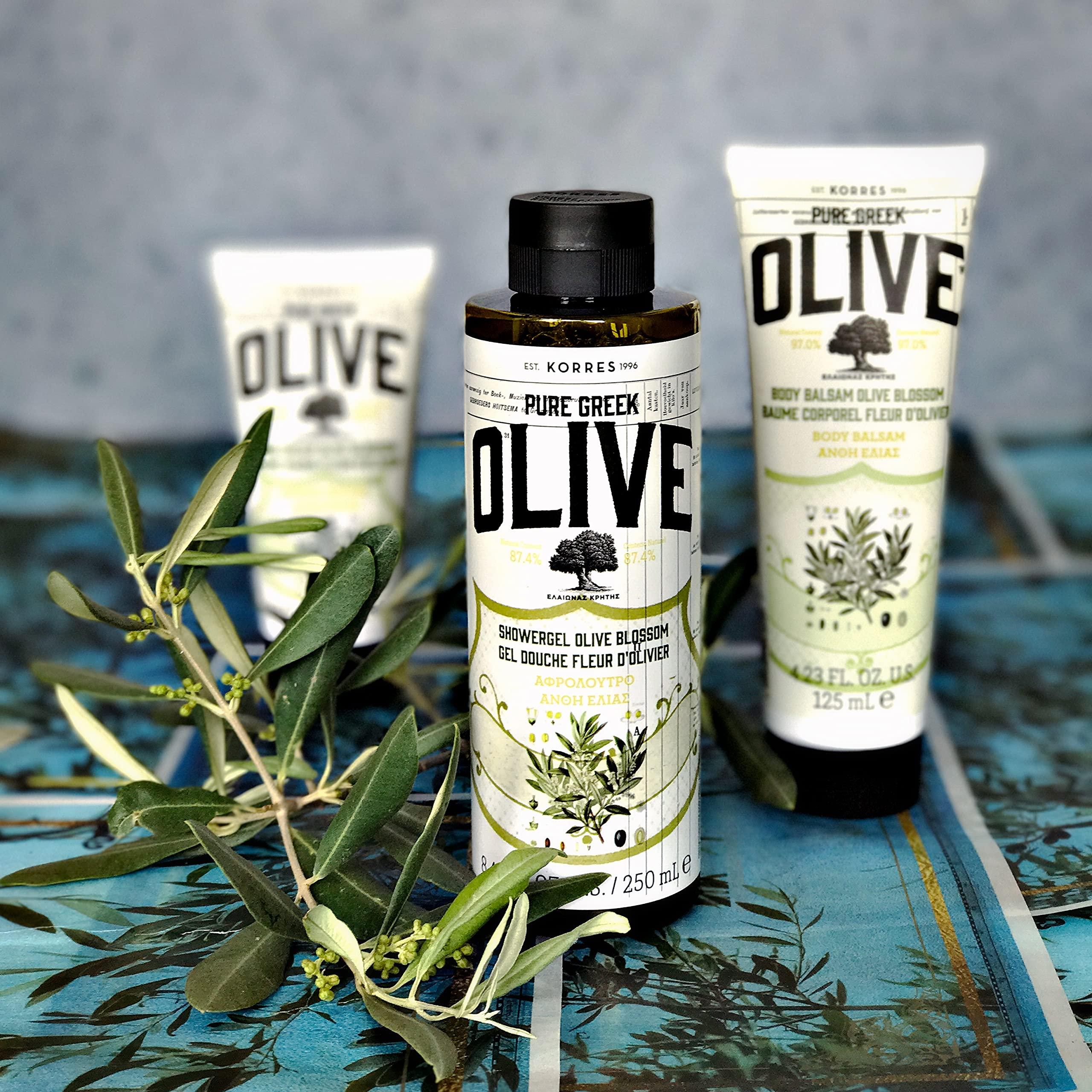 KORRES KORRES Greek Olive Blossom Hydrating Body Duo, includes Body Cream 6.76 fl oz and Shower Gel 8.45 fl oz in Olive Blossom scent, 2 Piece Set