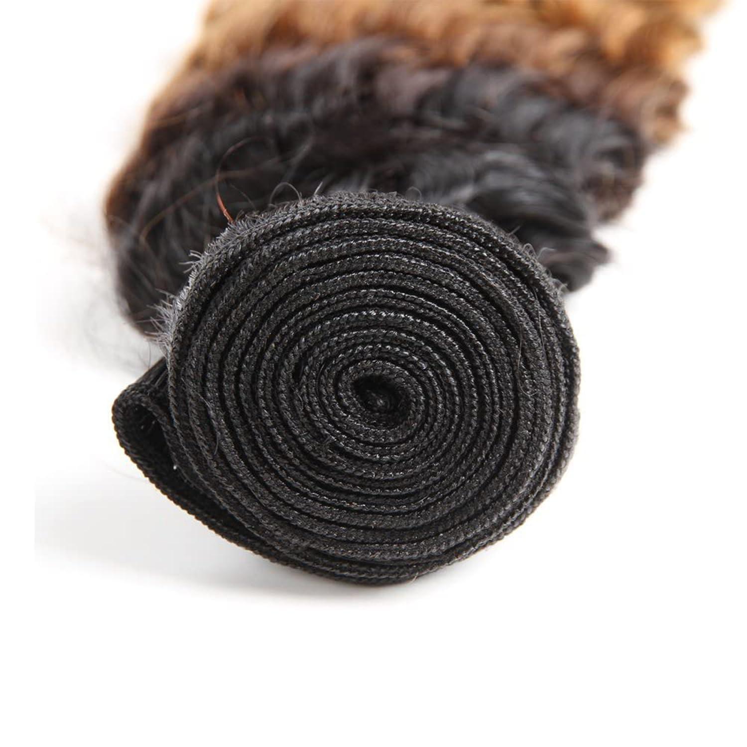 Slide-Ex Human Braiding Hair for Boho Braids #27 22 Inch 2 Bundles 100g Deep Wave Bulk Human Boho Hair for Braiding 14A Virgin Curly Human Hair for Boho Knotless Braids Human Hair(P27, 22 Inch)