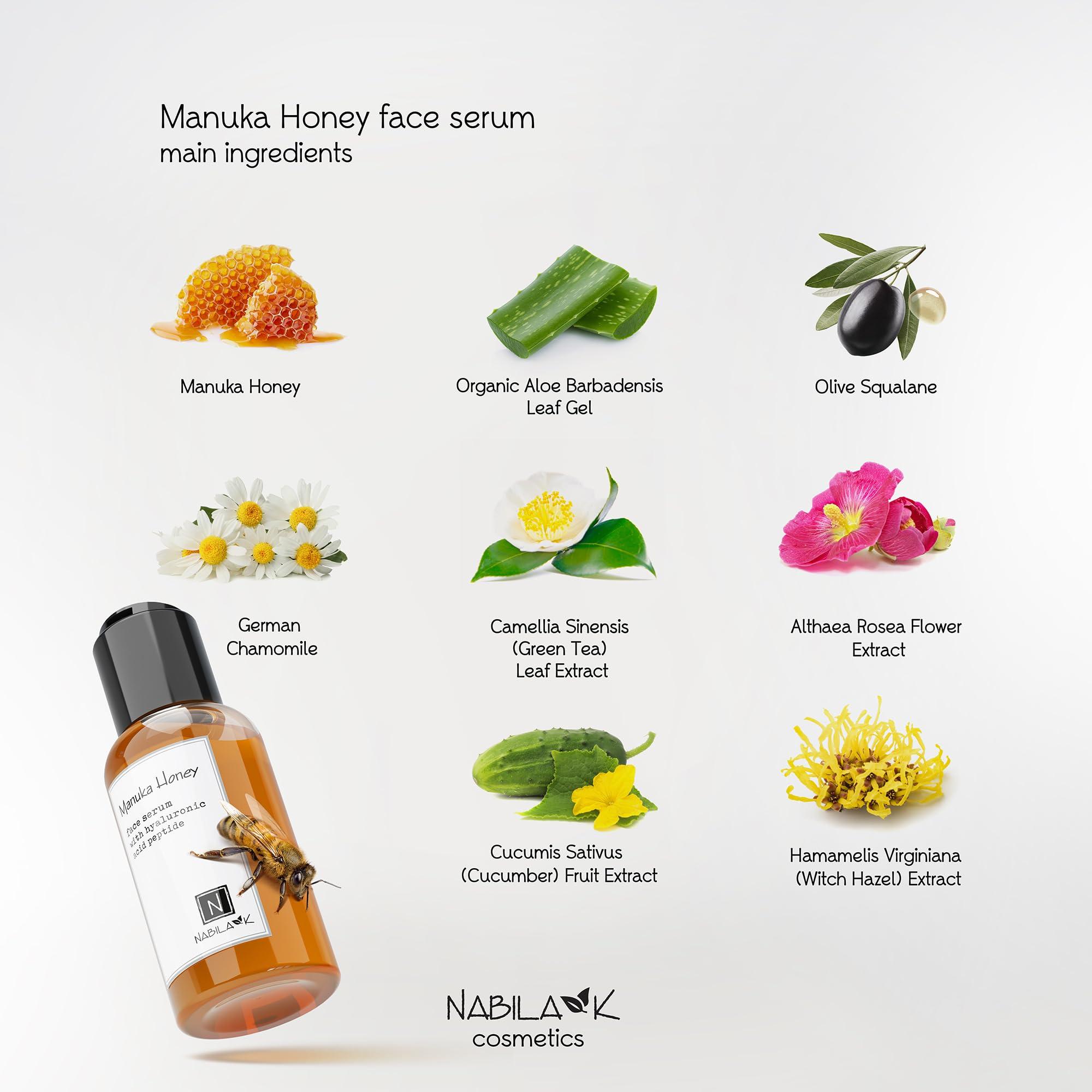Nabila K Nabila K Manuka Honey Face Serum with Hyaluronic Acid Peptide