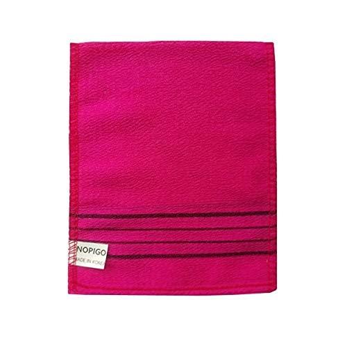 NOPIGO NOPIGO Korean Asian Exfoliating Bath Washcloth Mitt for Remove Dead Skin.Exfoliating Body Scrubber.Exfoliating Gloves for Body Scrub (Red 4)