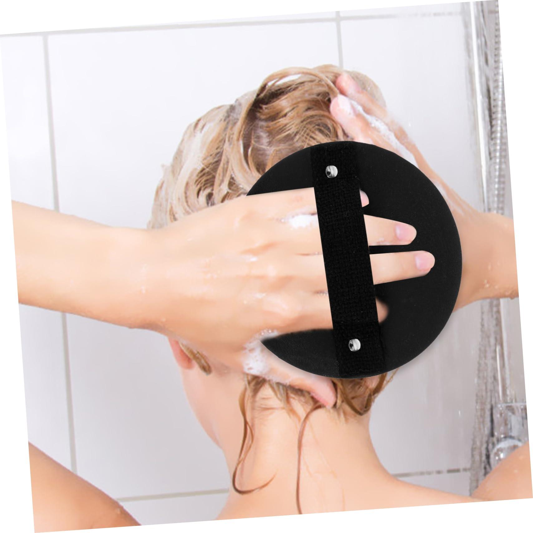 TOVINANNA TOVINANNA Double Sided Bath Towel Exfoliating Bath Pad Bath Sponge Shower Exfoliating Towel Remover Scrubbing Gloves Bubble Maker Hand Mitten Body Scrub Shower Loufa Sponge Black Rubber