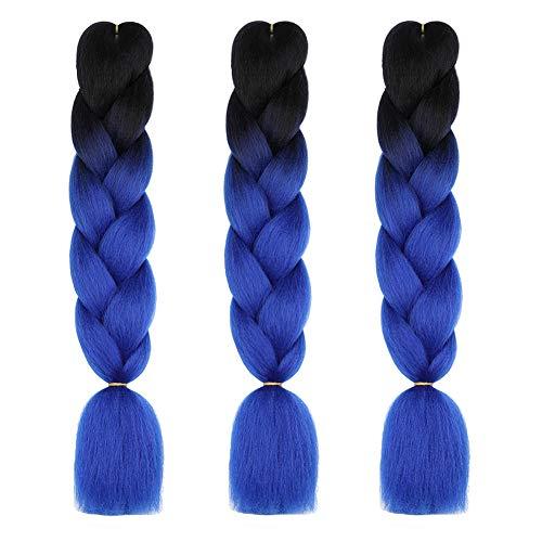 Rapunzel Rainbow Braiding Hair Pre Stretched Top Silky Braid Hair Extensions Kanekalon Synthetic Hair For Braiding