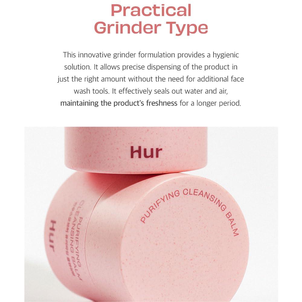 House of Hur House of Hur Purifying Cleansing Balm, Sherbet-Type Formulation, Practical Grinder Type - effectively eliminating makeup residue and blackheads without causing dryness or irritation