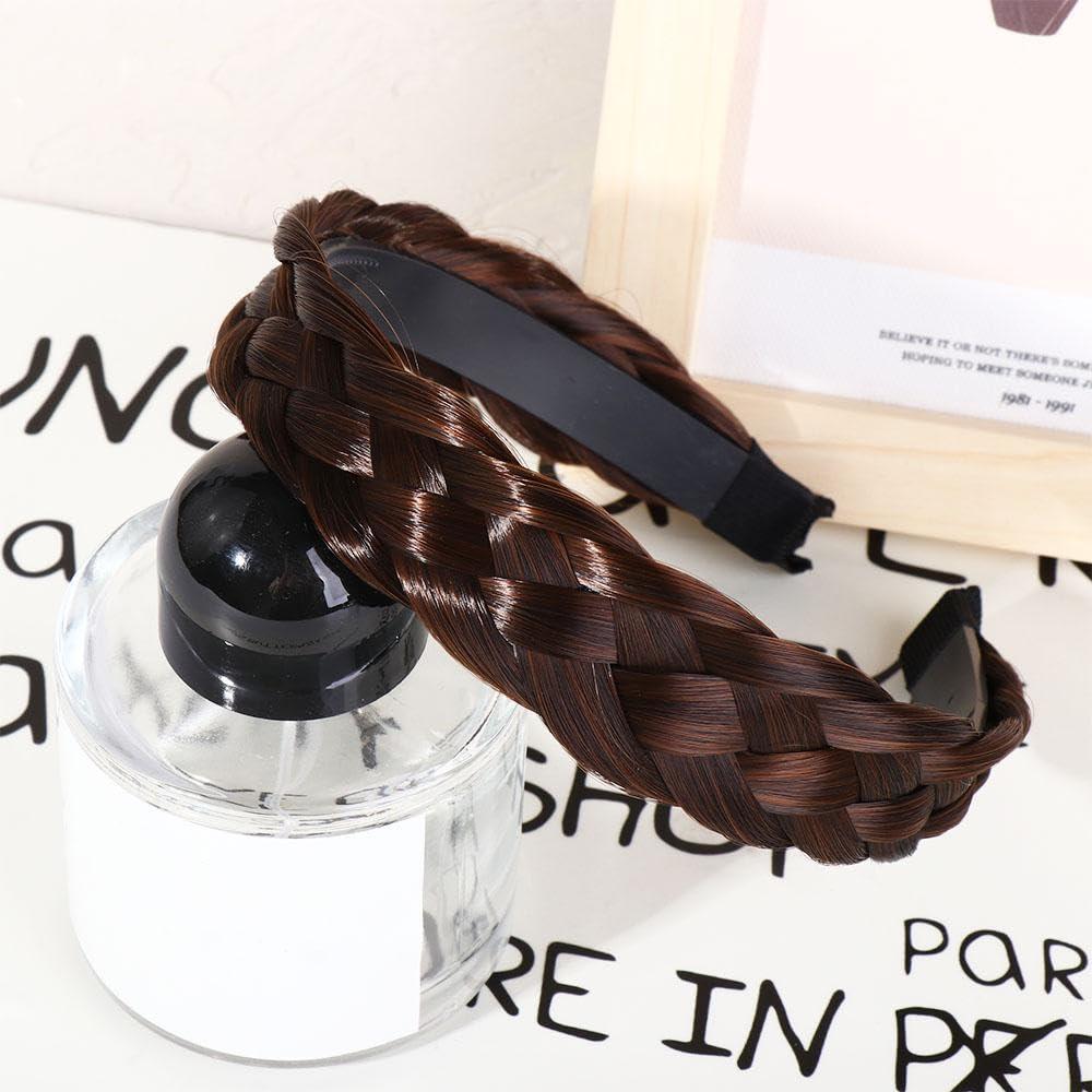 Kopida Kopida Ponytail Braided Hair Headband Hair Hoop Hair Accessories, Braided Headband Chunky Wide Hairband