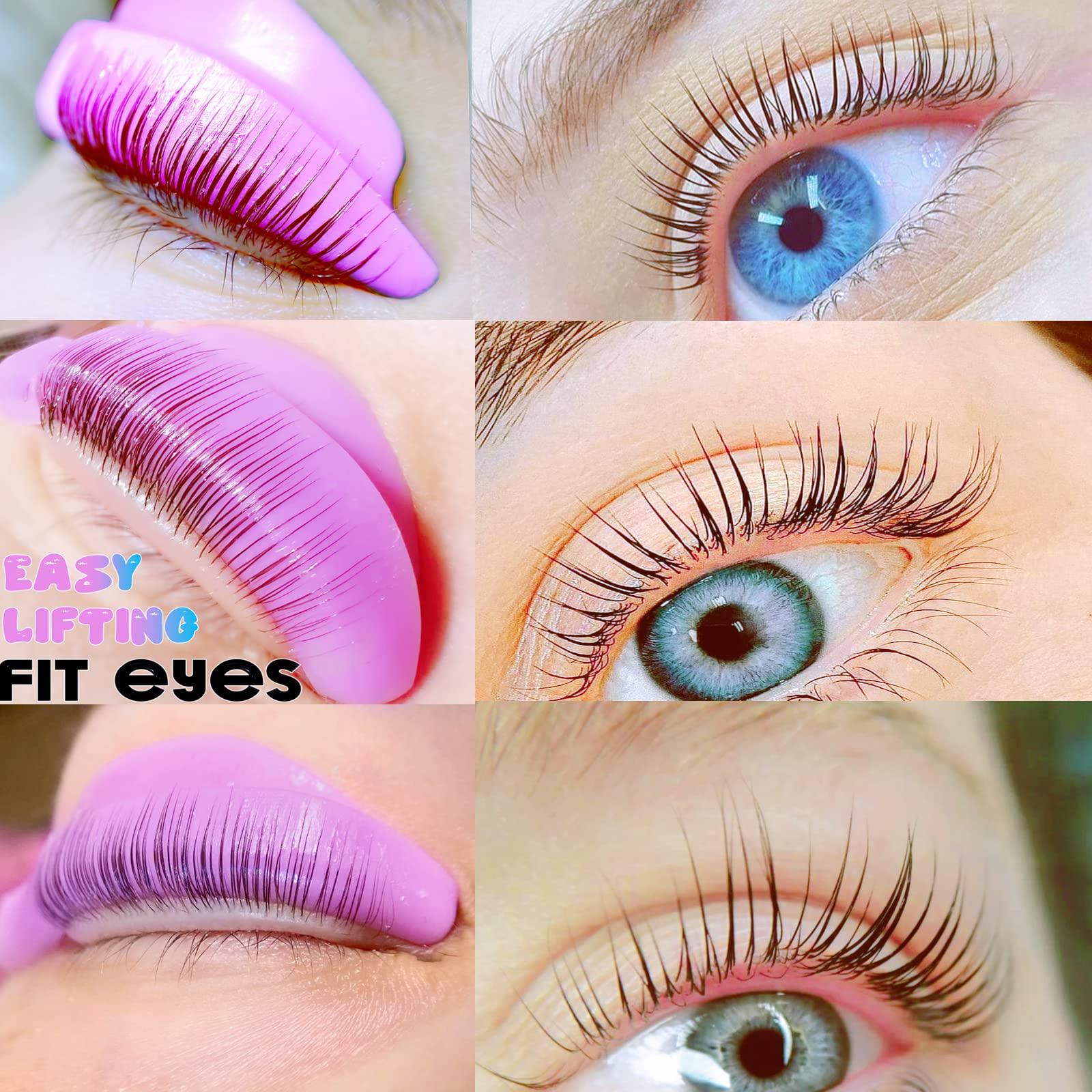 ICONSIAM Lash Lift Pad Shield Katya Vinog DIY Eyelash Perming Pads Mega L Curl Perm Rod Roller No Glue Needed On Eyelid Silicone Guard Lifting Eyelashes Up, Lami Lamination Roller Perm Rods Ultra Soft & Light