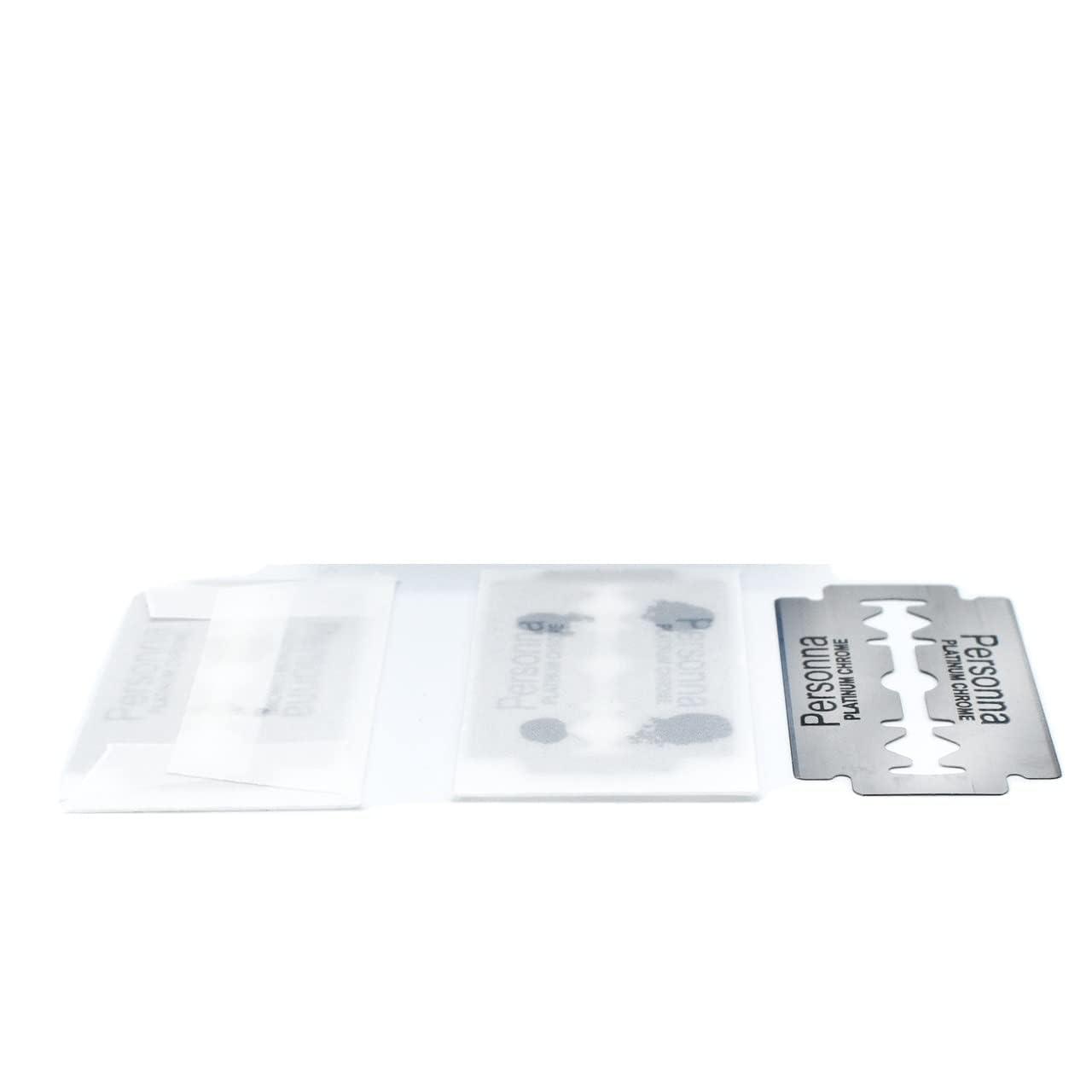 Personna 100 Personna Platinum Double Edge Blades- Safety Razor - Double Edge Razor Blades - Personna Razor Blades