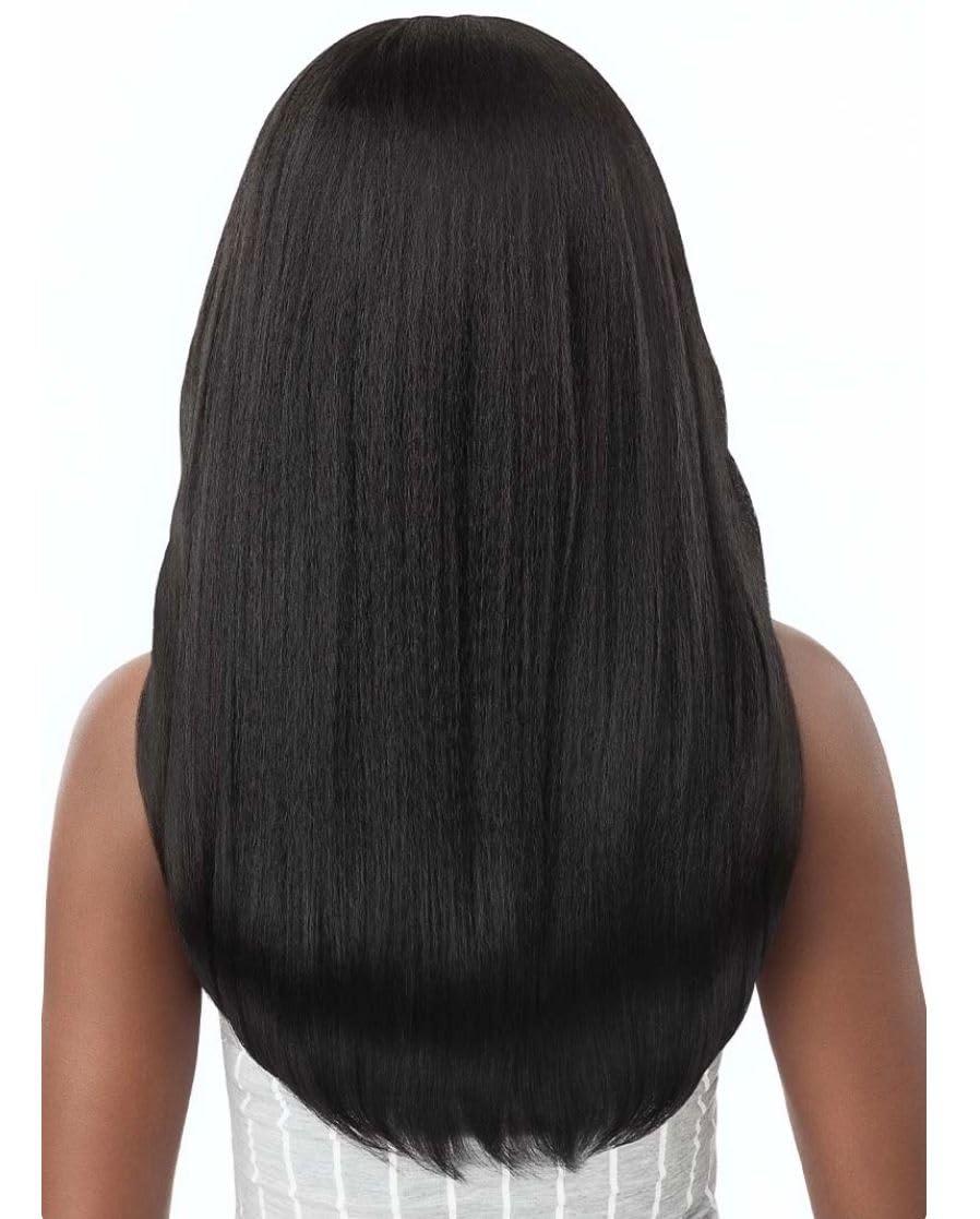 Big Beautiful Hair Outre Big Beautiful Human Hair Blend U Part Cap Leave Out Wig DOMINICAN BLOWOUT 22\" (DR4/2T27613)