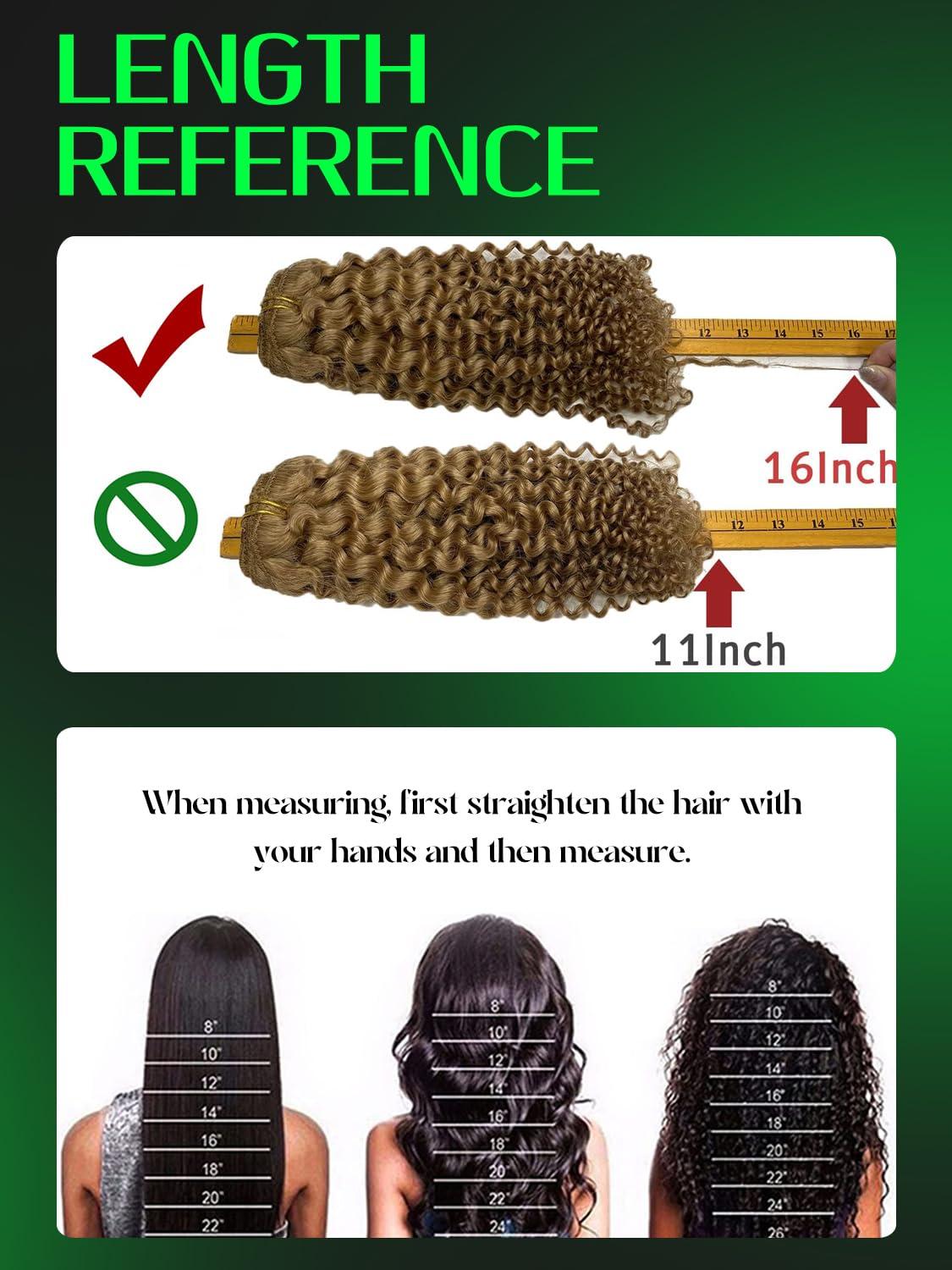 Anrosa Anrosa Clip in Human Hair Extensions Jerry Curly Full Head 3B 3C Curly Clip In Hair Extensions Strawberry Blonde Remy Human Hair Curly Hair Extensions for Black Women 18 Inch 120g 7 Pieces