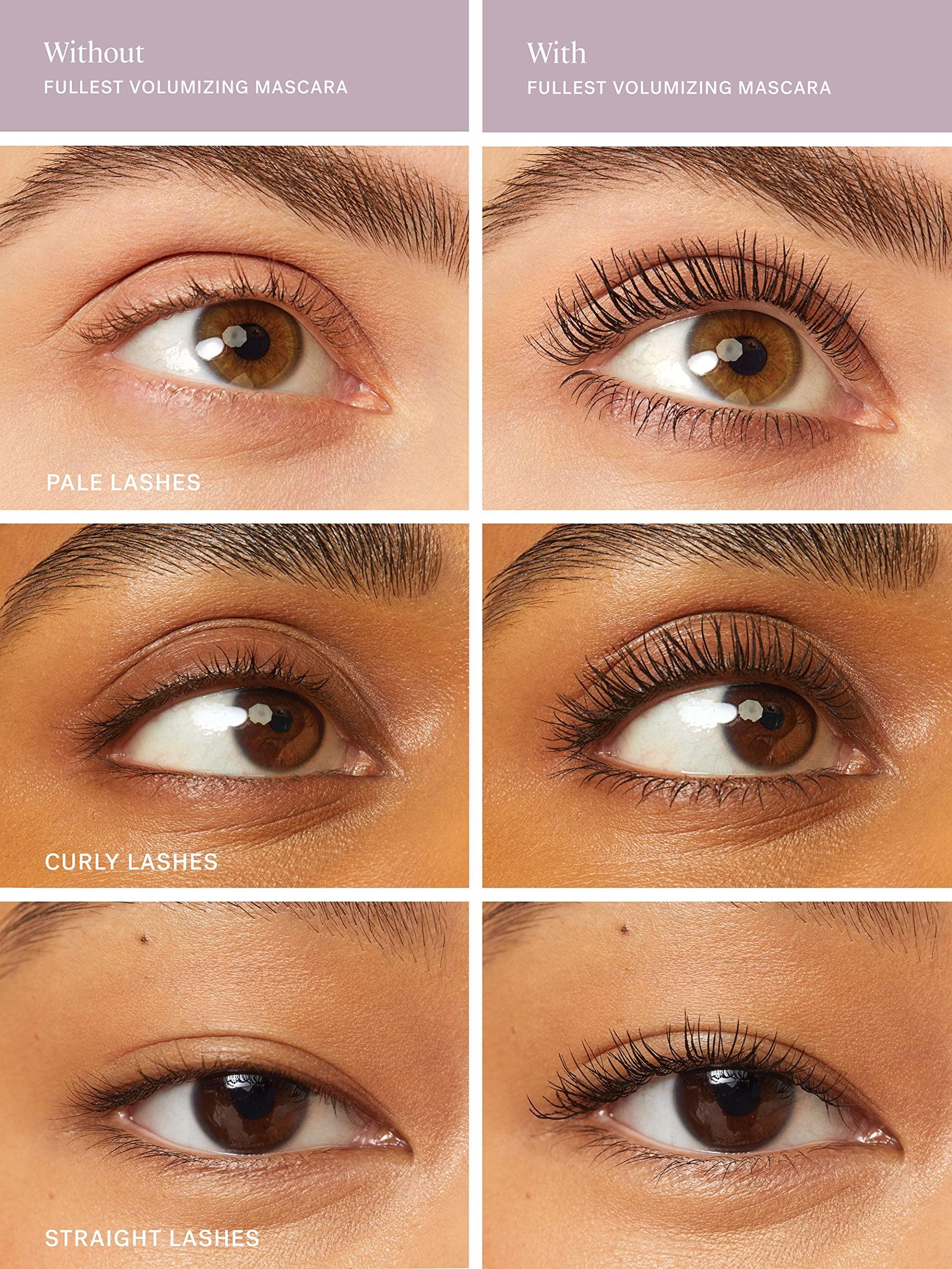 ILIA ILIA - Fullest Volumizing Mascara | Non-Toxic, Vegan, Cruelty-Free, Smudge + Flake-Free, Safe For Sensitive Eyes, For Fuller, Thicker, & Healthier Lashes (Travel Size Mini, 0.13 oz | 4 ml)