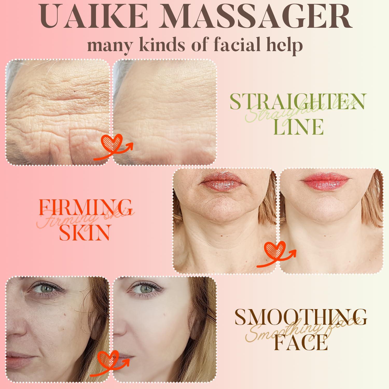 Uaike Red Light Therapy for Face - Uaike LED Red Light Therapy Device for Face - Skin Tightening Machine for Anti Aging,Wrinkle Removal,Face Lift,Skin Rejuvenation - Face Massager for Face