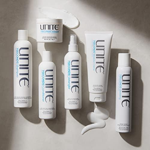 UNITE Hair UNITE Hair 7SECONDS Daily Moisture Essentials - 7SECONDS Detangler Leave-In Conditioner, 8 fl.Oz with 7SECONDS Shampoo, 10 fl.Oz, and 7SECONDS Conditioner, 8 fl.Oz (3 Items)