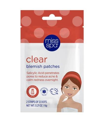 MISS SPA MISS SPA Clear Blemish Patches, Acne Dots, Pimple Patches For Face, Reduce Acne & Calm Redness, Invisible Spot Treatment, Dermatologist Tested,16 pack