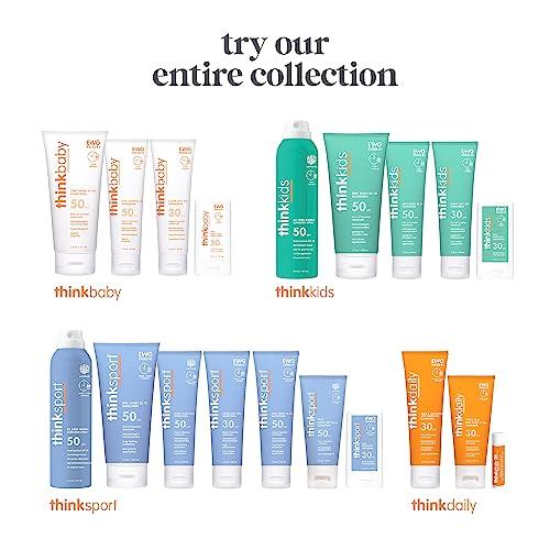 THINK Thinksport Kids SPF 30 Mineral Sunscreen Stick, 0.64 Oz, Safe, Natural, Water Resistant Reef Safe Sunscreen for Children, Broad Spectrum UVA/UVB Sun Screen, Travel Stick for Sun Protection