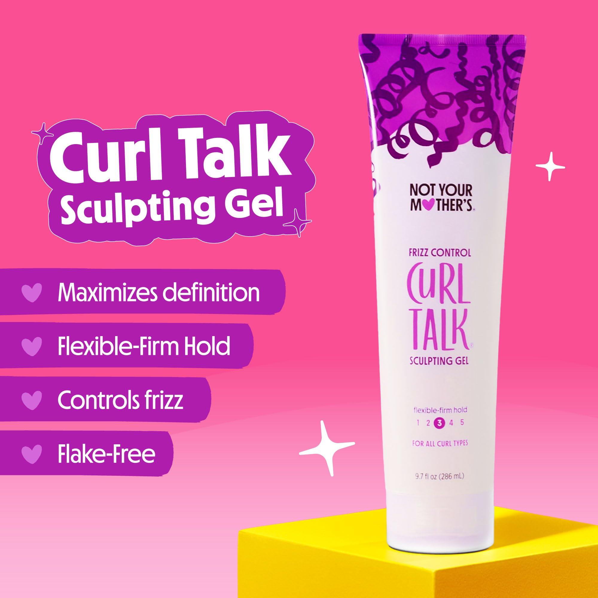 Not Your Mother's Not Your Mother\'s Curl Talk Frizz Control Sculpting Gel & Defining Cream (2-Pack) - 9.7 fl oz - Formulated with Rice Curl Complex - All Curl Types