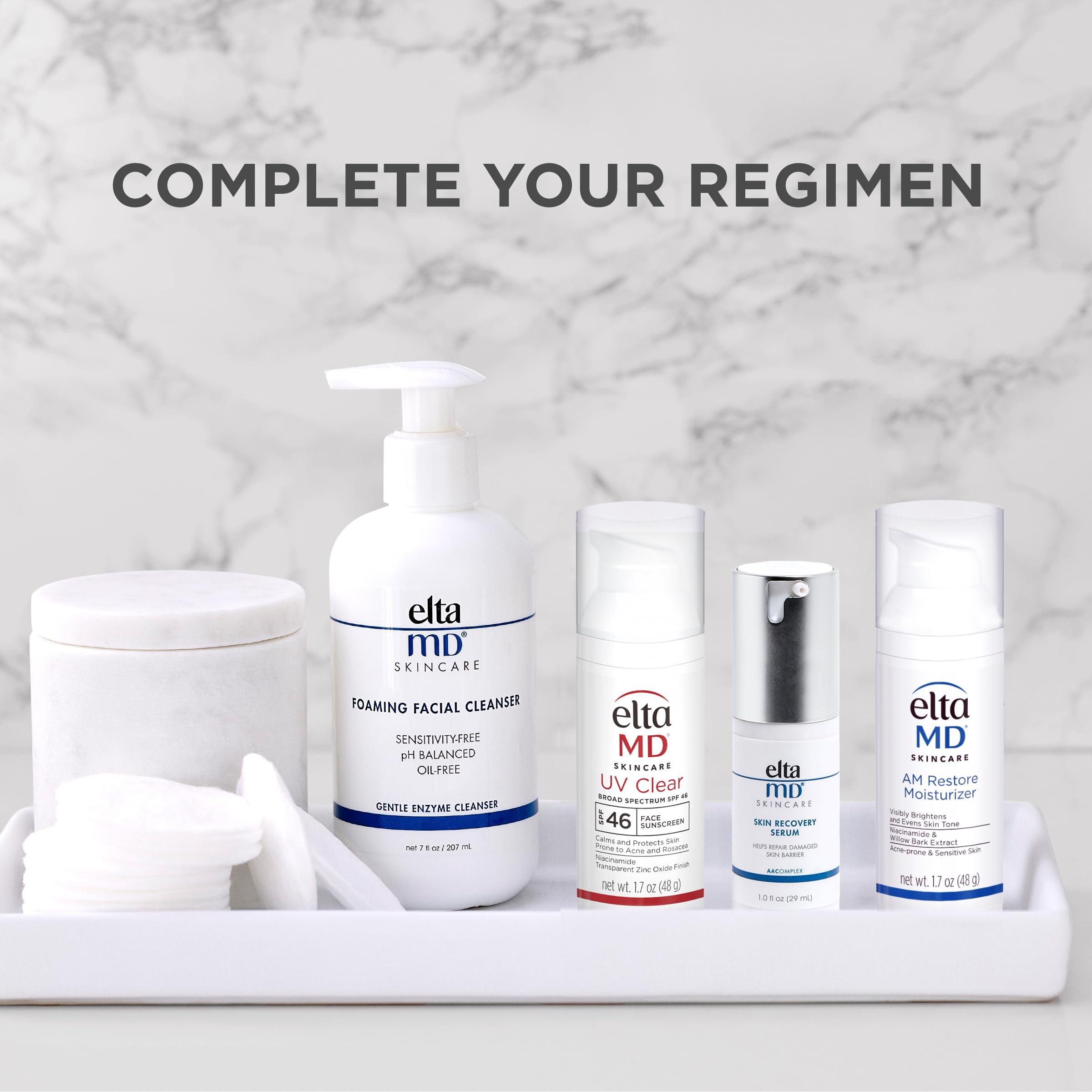 EltaMD EltaMD UV Clear Face Sunscreen SPF 46, Oil Free for Face with Zinc Oxide, Dermatologist Recommended Sunscreen Lotion,1.7 oz Pump (Pack of 2)