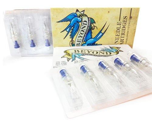 WorldWide Tattoo Supply Beyond Disposable Cartridge Tattoo Needles Round Liner with Membrane 20pcs (14 Round Liner)
