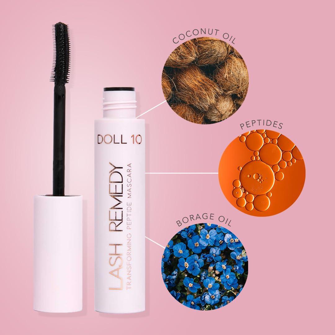 DOLL 10 NO. Lash Remedy Transforming Peptide Mascara (Brown)
