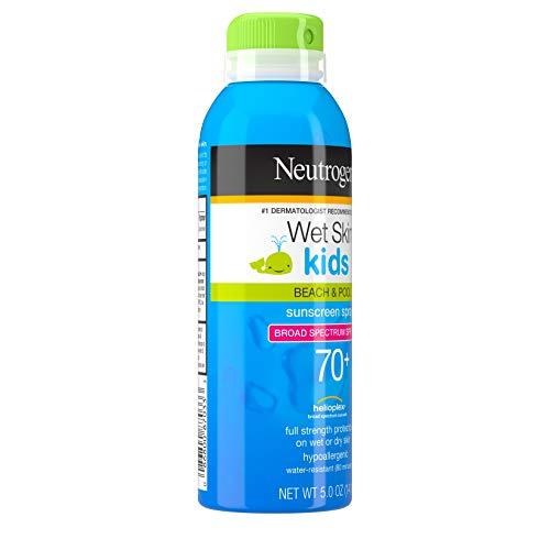 Neutrogena Neutrogena Wet Skin Kids Sunscreen Spray, Water-Resistant and Oil-Free, Broad Spectrum SPF 70+, 5 oz