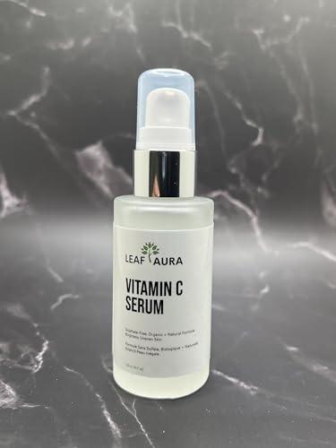 leaf aura Leaf Aura Vitamin C Serum, Sulphate-Free, Organic+ Natural Formula, Brightens Uneven Skin, Made In Canada, 29.5ml