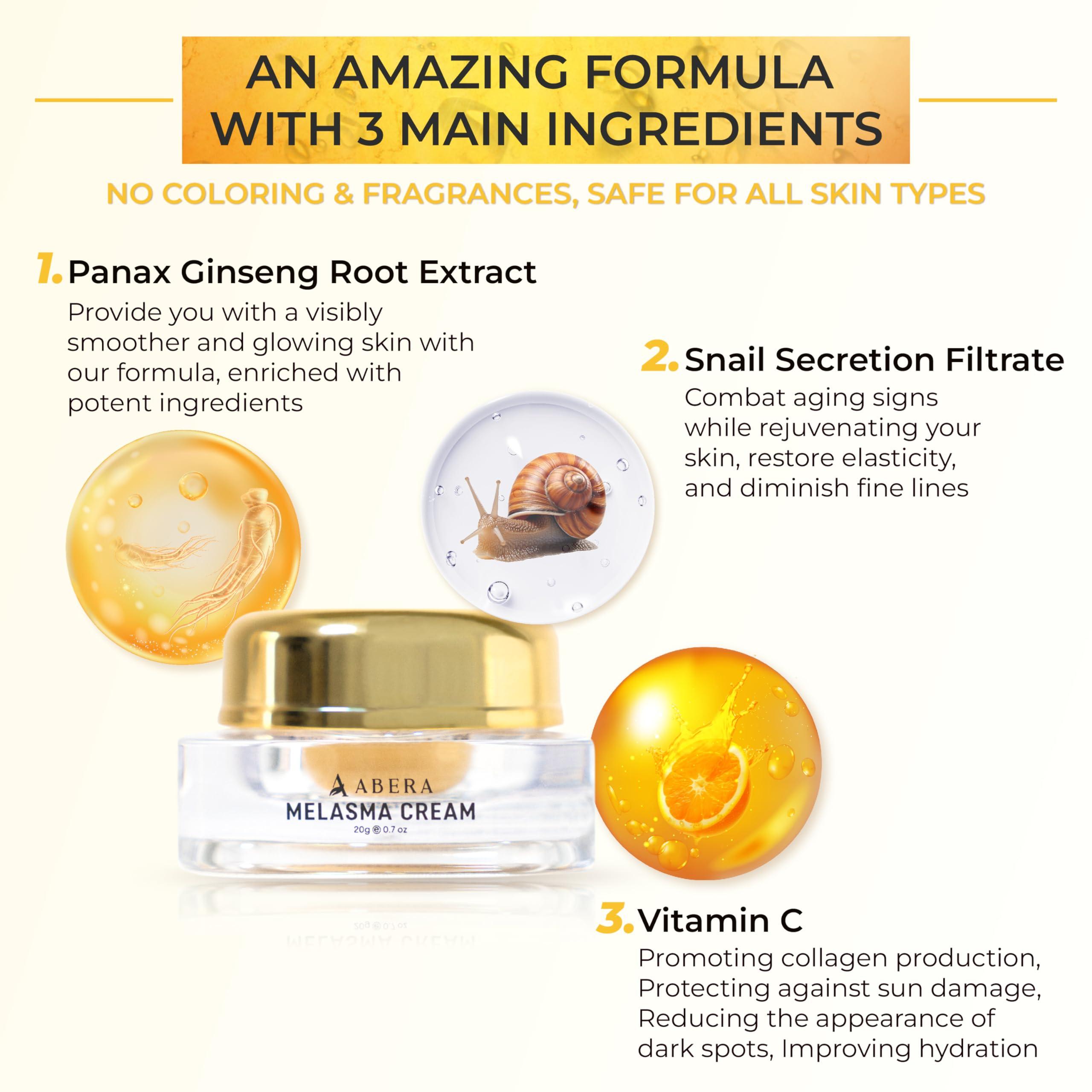 ABERA ABERA Dark Spot Remover for Face: Dark Spot Corrector for Age Spot Sun Spot Freckles Melasma Brown Spot - Faded Spot Correcting Cream for Face Hands (3 Boxes)