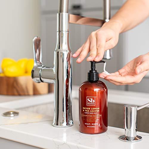 Soapbox Soapbox Liquid Hand Soap, Meyer Lemon & Tea Leaves - Gentle, Moisturizing Hand Cleanser, Vegan, Cruelty Free Hand Soap for Bathroom and Kitchen, 12oz Pump Bottles (Pack of 3)