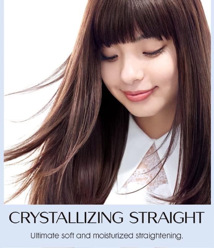 TSTADVANCE Japanese Hair Rebonding and Straightening Treatment - Permanent Crystallizing Straightener (1EX) with Neutralizing Cream (2) for Very Resistant Hair, Includes Hair Brush