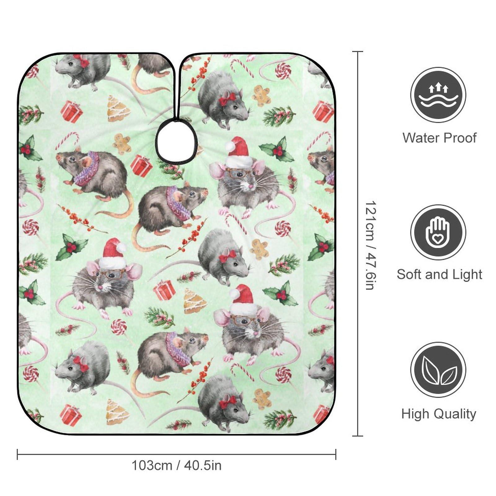 Feim-AO Feim-AO Kids Barber Cape Christmas Salon Cape for Kids Hair Cutting Cape With Adjustable Closure Professional Haircut Cape for Boys Girls