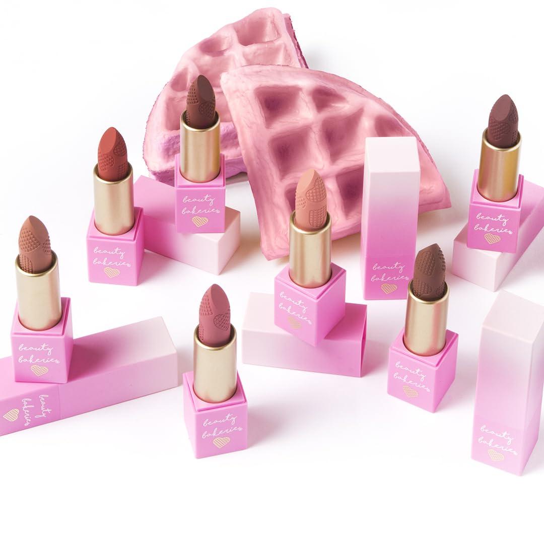 Beauty Bakerie Beauty Bakerie Makeup Matte Lipstick, Long Lasting 24hr Wear Lip Stick for Women, Smooth Matte Finish, Highly Pigmented, Moisturizing, Smudge-Proof Matt Lipsticks, 3.5g, Carrot Cake Waffles