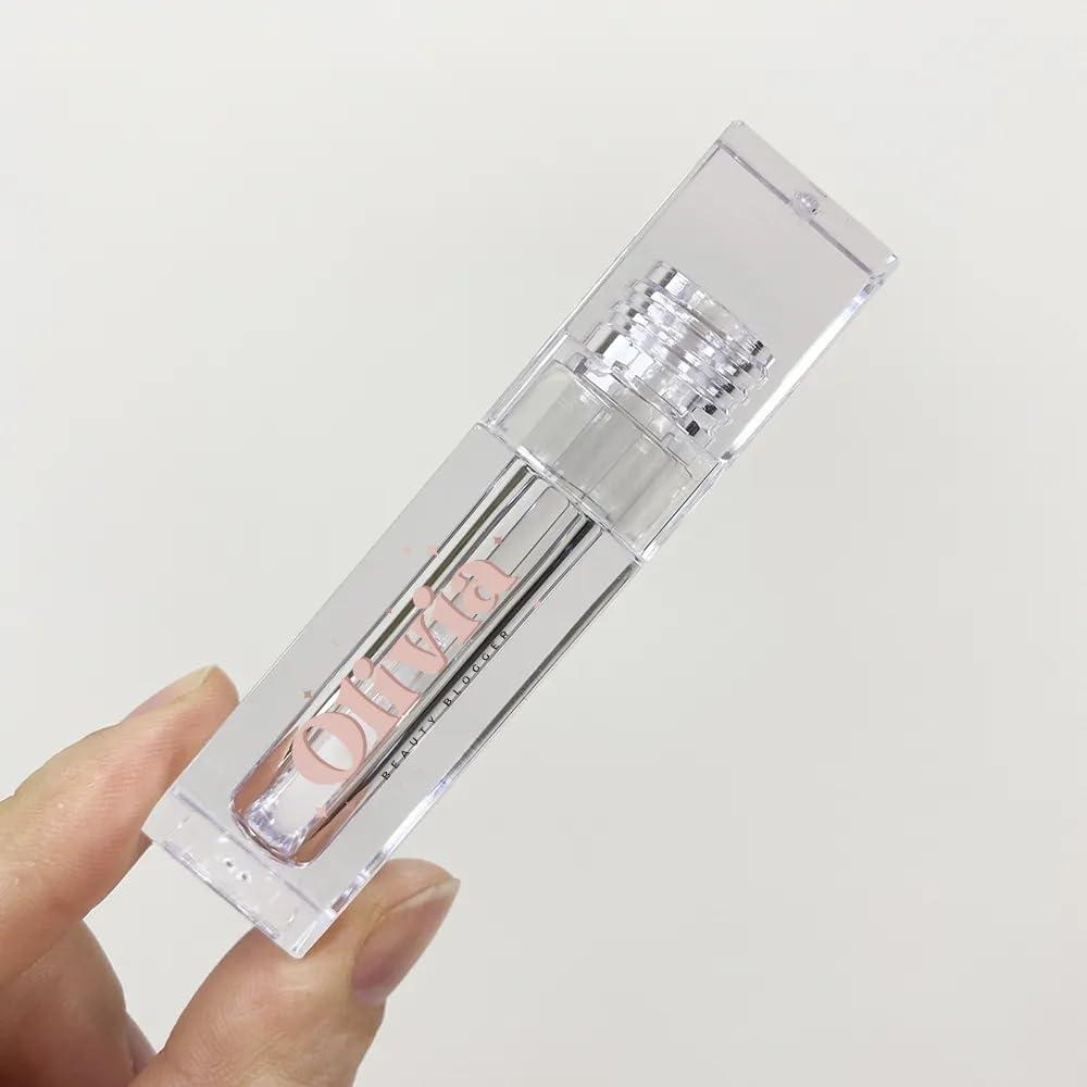 Generic 50pcs Square Transparent Clear 4.5ML Empty Lip Gloss Tubes PETG Lipgloss Bottles Containers Cosmetics Packaging Wholesale Customized Logo