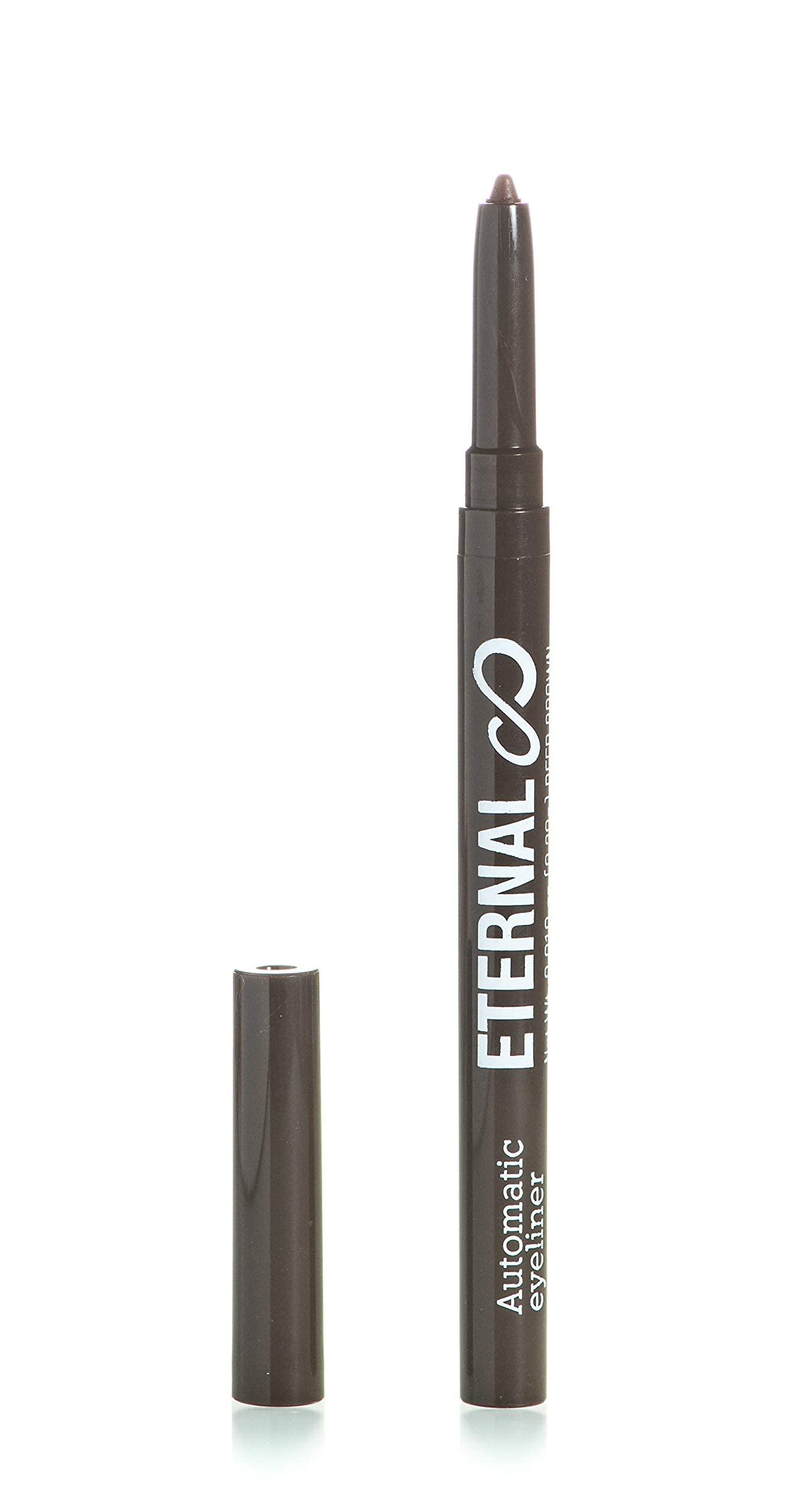 Eternal Eternal Cosmetics Automatic Water Resistant Eyeliner – Easy Glide-on for a Professional All Day Smokey or Dramatic Effect, Long Lasting and No Smudge Mechanical Eye Pencil (Deep Brown)