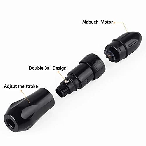 MAXS Rocket Motor Tattoo Machine Professional Tattoo Kit Rotary Tattoo Pen with Tattoo LCD Power Supply for Coil And Rotary Tattoo Gun Machine,Green