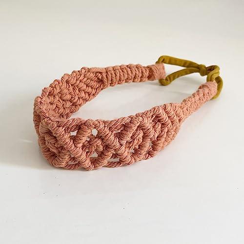 Jseng Jseng Crochet Headbands Handmade Bohemian knit Headband for Women Summer Beach Headbands 3Packs