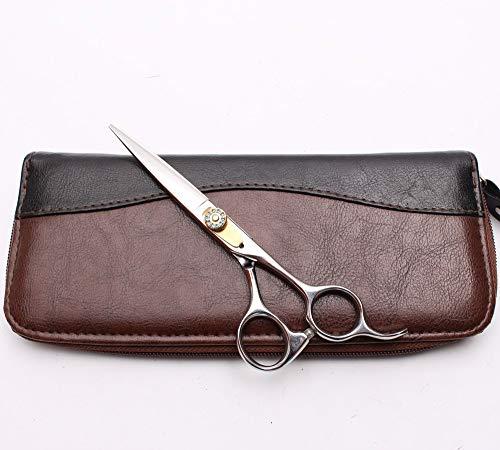 KKZY Hair Cutting Scissors, 6\" 17.5cm Thinning Scissors Cutting Shears Engraving Hairdressing Supplies Zigzag Scissors Professional Hair Scissors Set BY KKZY (Color : C1026 Yin C 6YY)
