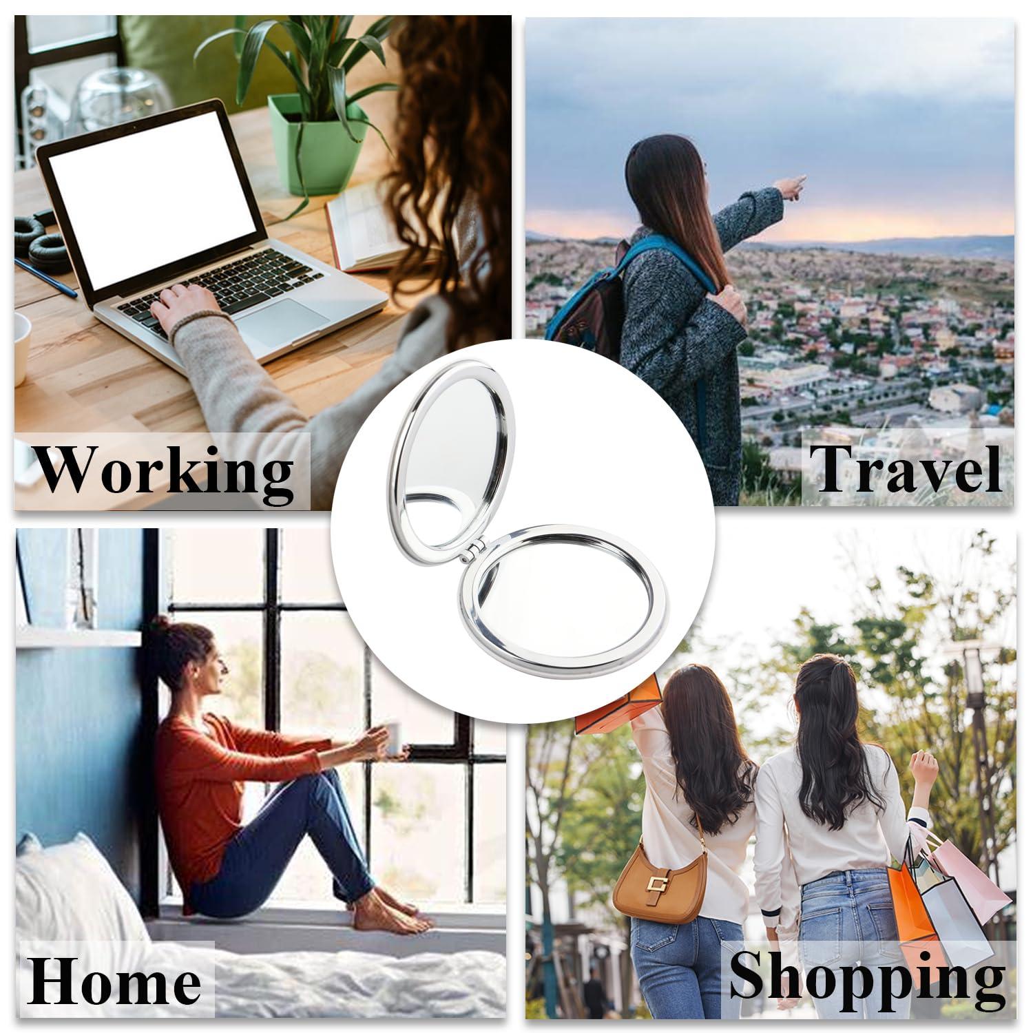 PLITI PLITI Daughter Graduation Gift Proud of Daughter Gift to My Daughter Wedding PU Leather Compact Mirror from Mom (Daughter Closed LCM)