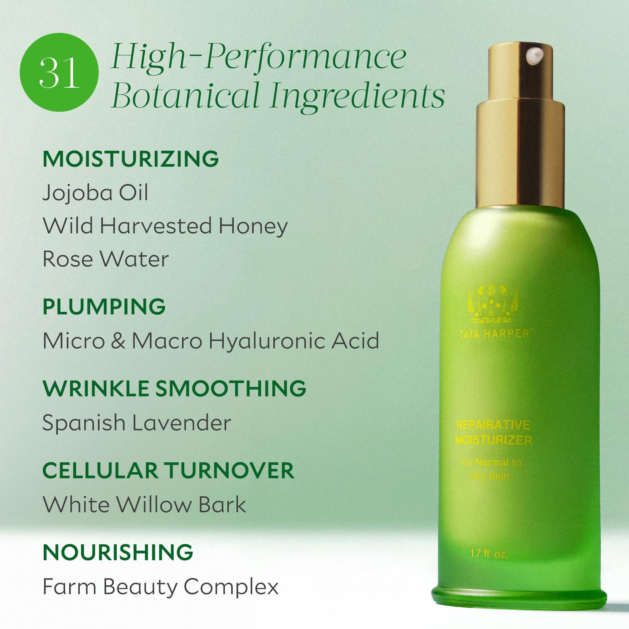 Tata Harper Tata Harper Repairative Moisturizer, Daily Lightweight Moisturizer for Dewy Skin, Made in USA, 50ml