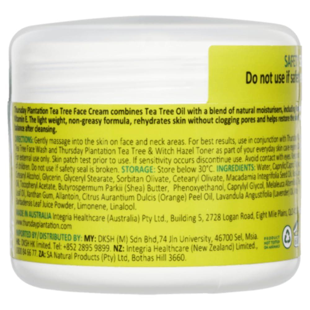Thursday Plantation Thursday Plantation Tea Tree Face Cream with Rosehip and Vitamin E - 65 g