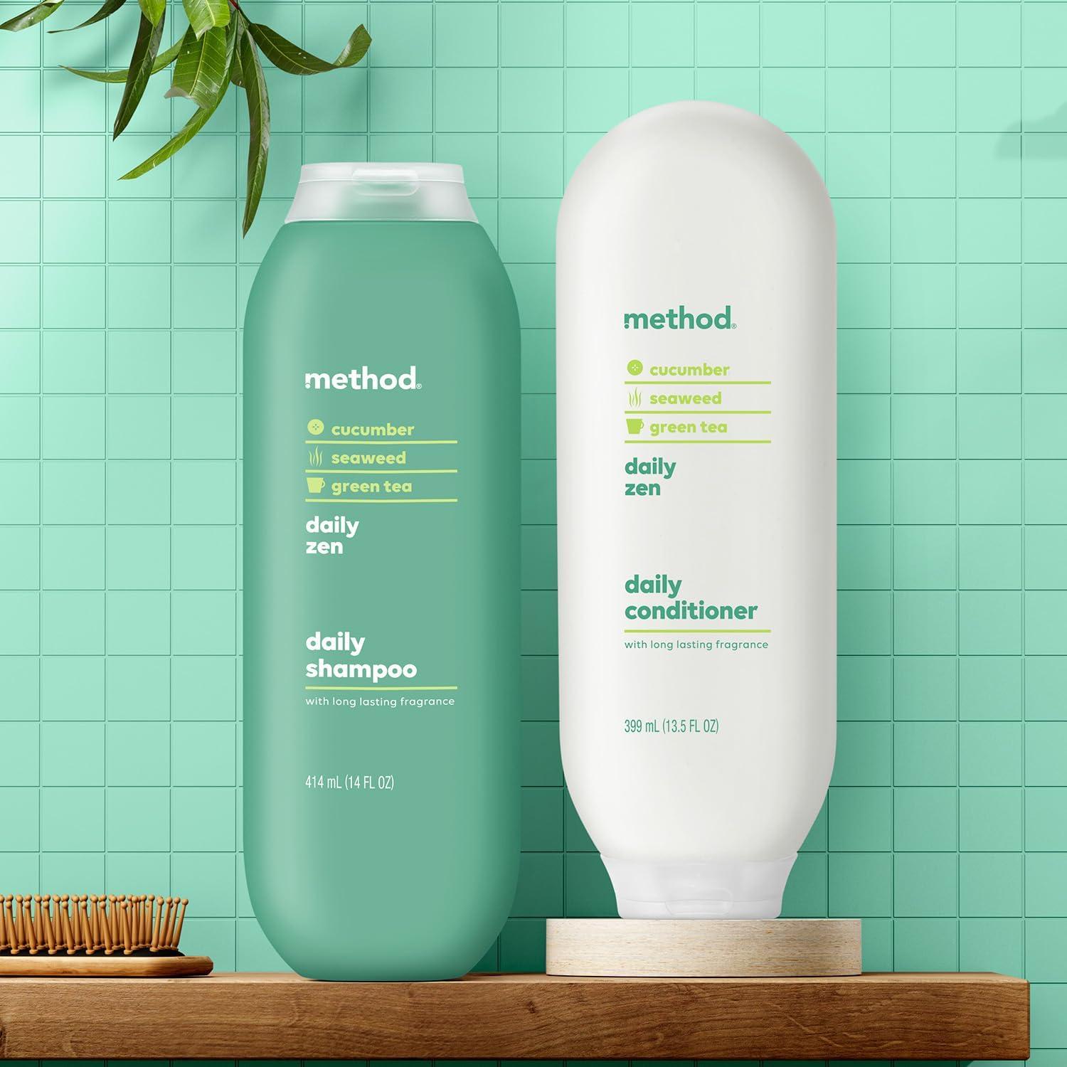 Method Method Daily Zen Shampoo and Conditioner, Gentle Daily Hair Care for Balance and Serenity, 1 CT.