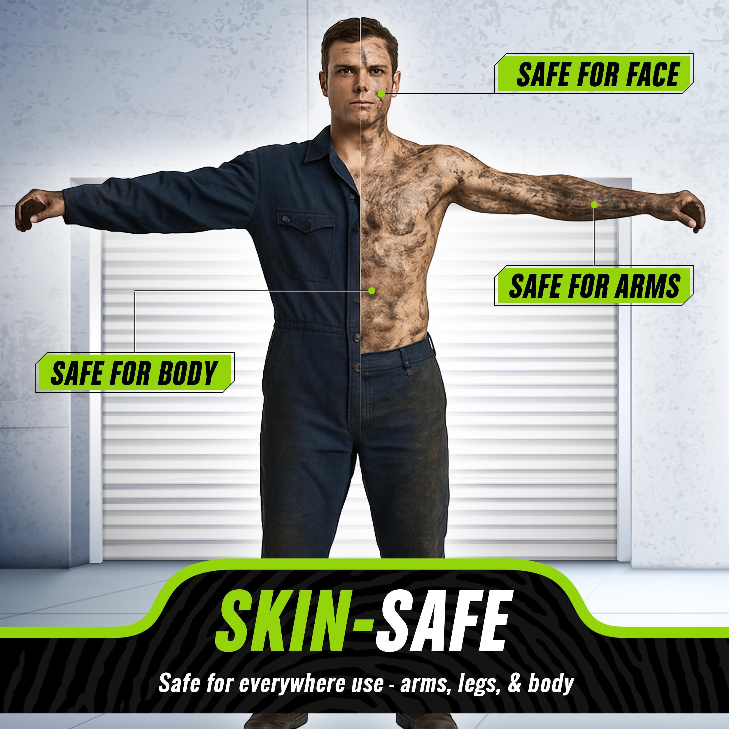 Grip Clean Grip Clean - Hand Cleaner for Mechanics  Heavy-Duty Mechanic Soap, Liquid Hand Soap with Natural Pumice & Clay to Absorb Tough Grease, Oil & Dirt  Moisturizing Coconut Oil, Lime Scent (32oz)