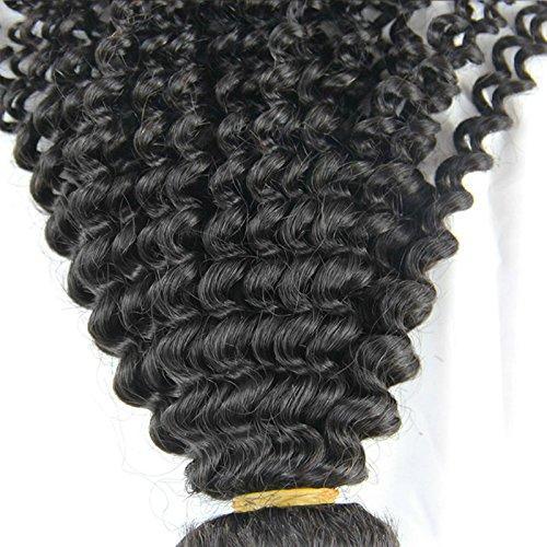 Ms Fenda MsFenda Hair 5a Brazilian Human Virgin Hair Extensions Kinky Curly Weft 100g Pcs Natural Black Color 10~30 Inch