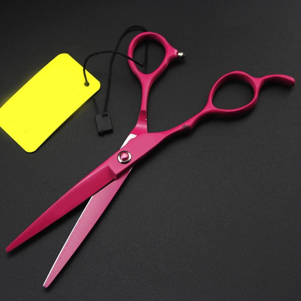 MAYiT Hair Cutting Scissors, 6.0inch Japan left hand 440C rose red Hairdressing Scissors Cutting Shears Custom Scissors Barber Hair Scissors