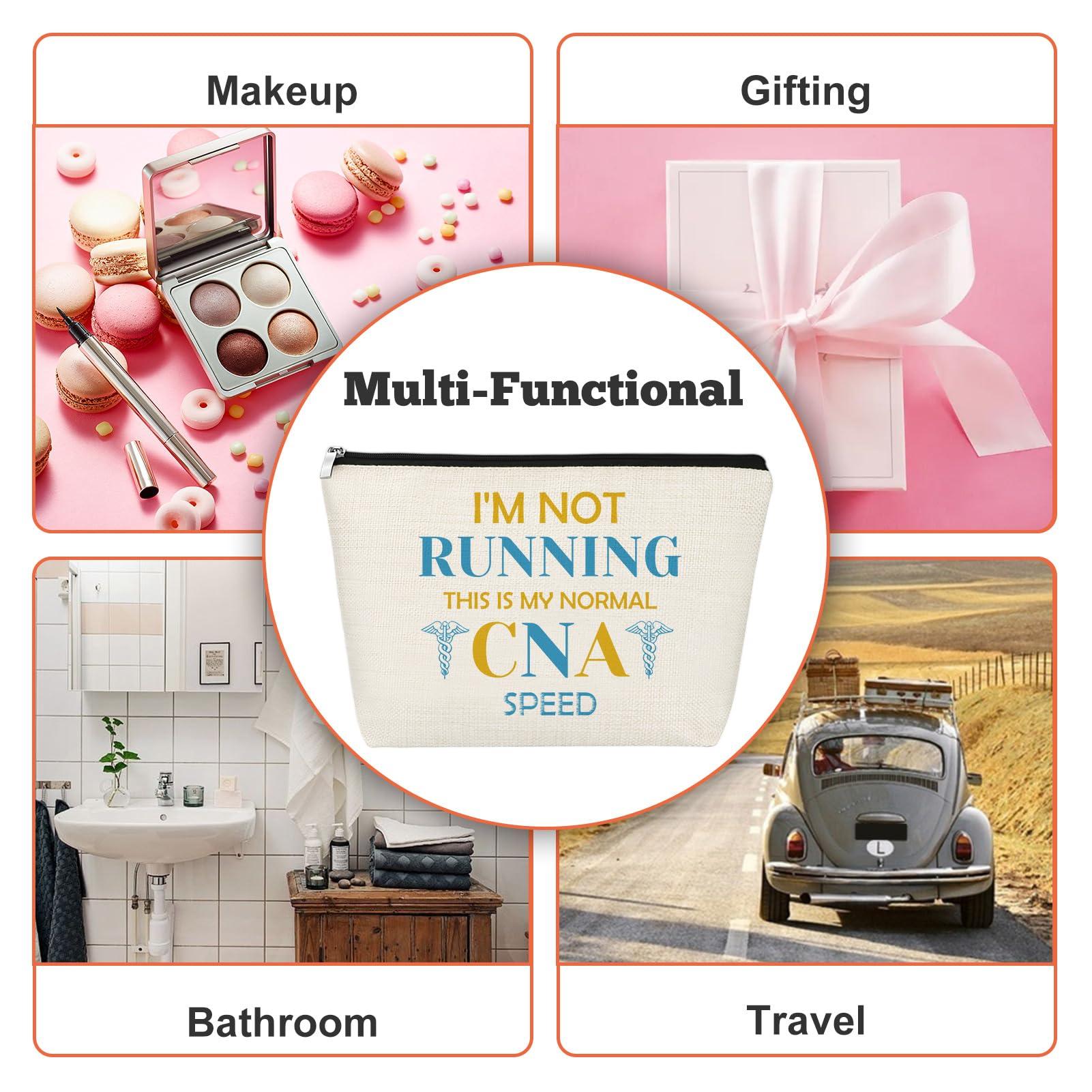 Gfhzdmf Gfhzdmf Gift For CNA Makeup Bag Certified Nursing Assistant Gifts For CNA Appreciation Gift For CNA Makeup Cosmetic Bag For CNA Week Gifts Graduation Gift Makeup Pouch Birthday Retirement Gift