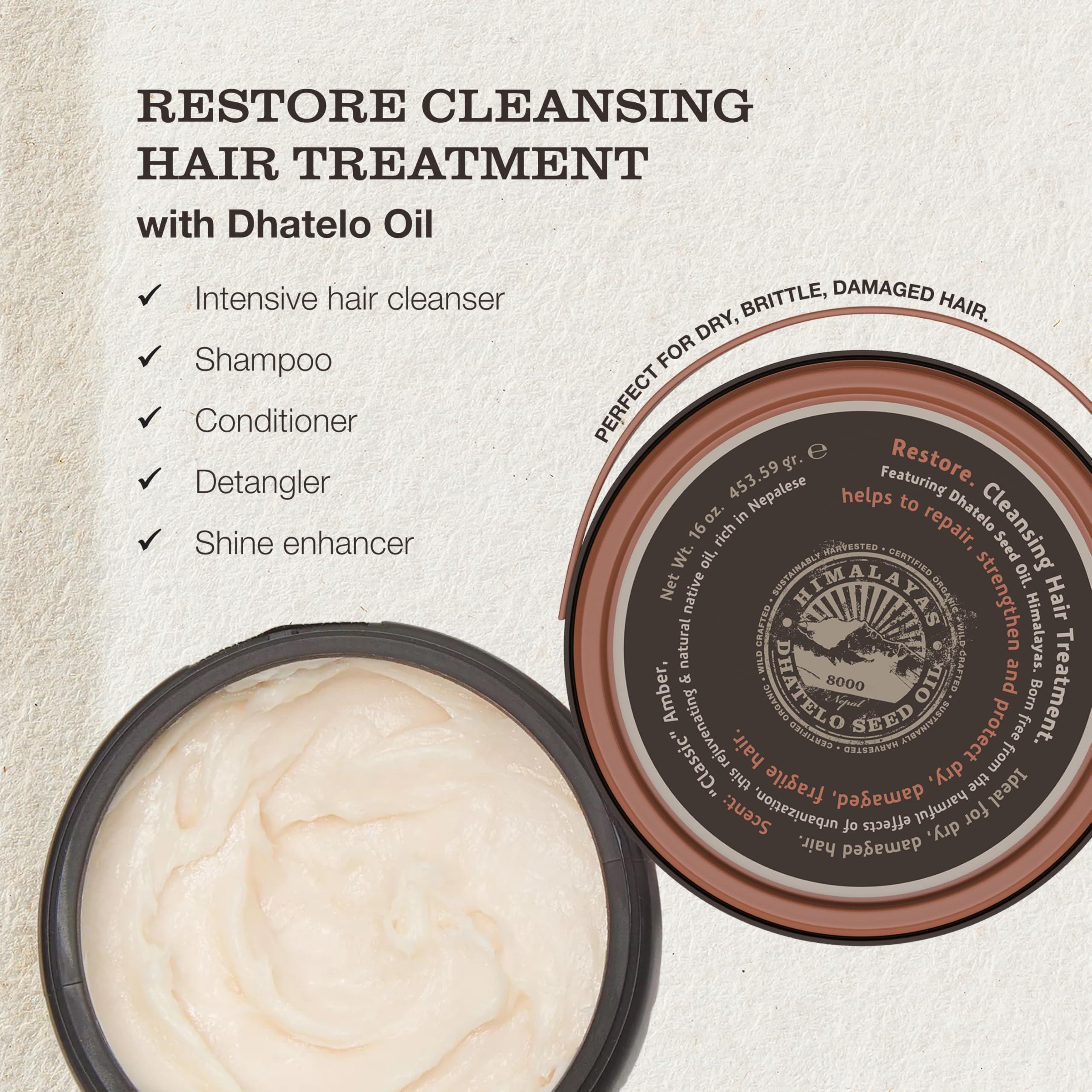 Tweak-d by Nature Tweakd by Nature - Restore Cleansing Hair Treatment, Hair Mask for Damaged Hair, 5-in-1, Strengthens and Nourishes Dry Hair for Silky and Soft Feel, Cruelty Free (16 ounces)