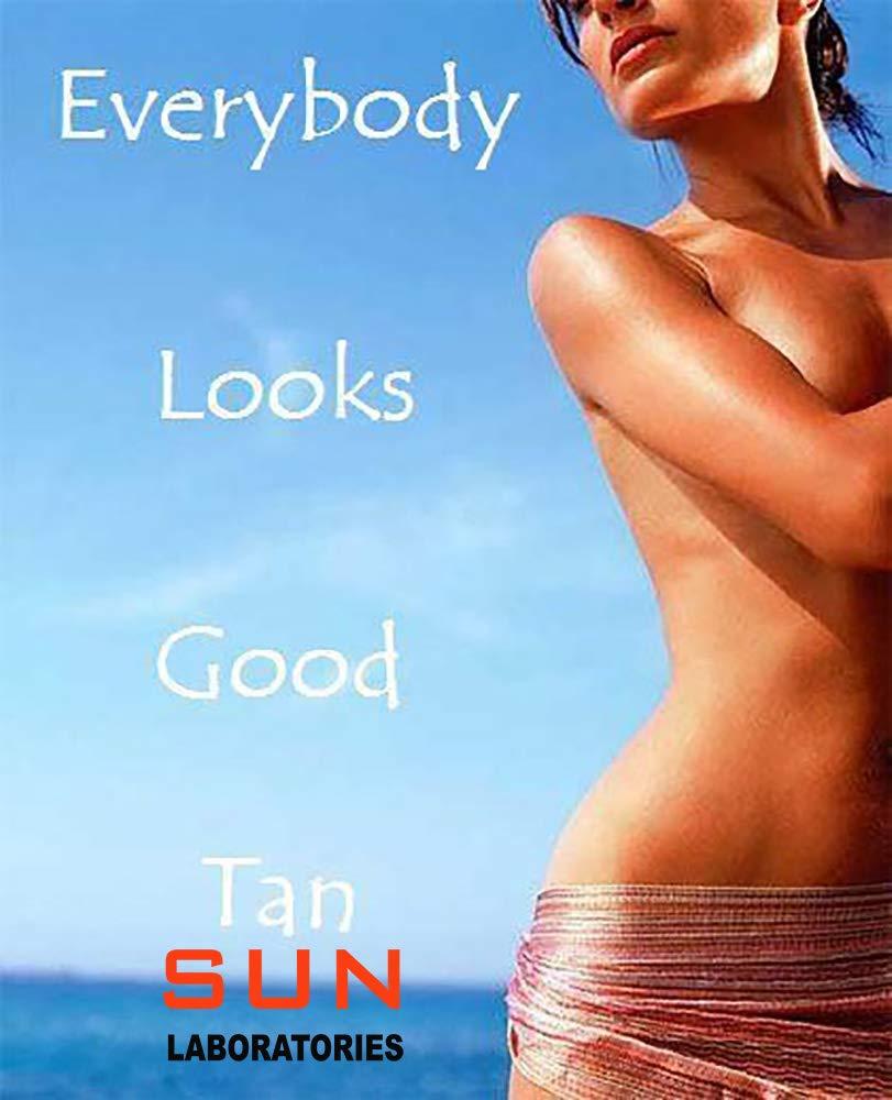 Sun Laboratories by Giesee Sun Laboratories By Giesee Dark Sunsation Self Tanner 32 oz with Tanning Mitt - Organic Self Tanning Lotion, Pregnancy Safe, Instant Waterproof Sunless Tanner for Medium to Very Dark Tone