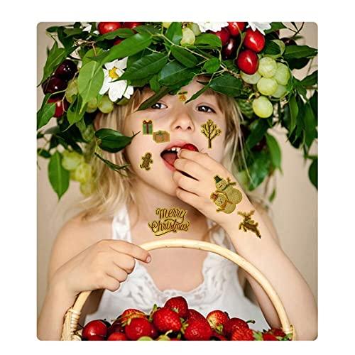 Stampcolour Stampcolour Printable Temporary Metallic Tattoo Paper for INKJET printer,Printable Engravable 8.5\"X11\" 30 Sheets DIY Personalized Waterproof Gold Tattoos Sticker for Skin Custom Cartoon Kids Tattoos