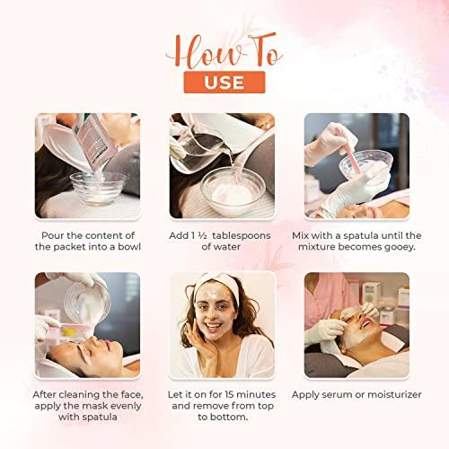 BRÜUN BRÜUN Jelly Mask Jar Blue Lavender Peel-Off Face Care Rubber Mask | 23 fl oz Skin Care Moisturizing Gel Mask Jar Spa Set