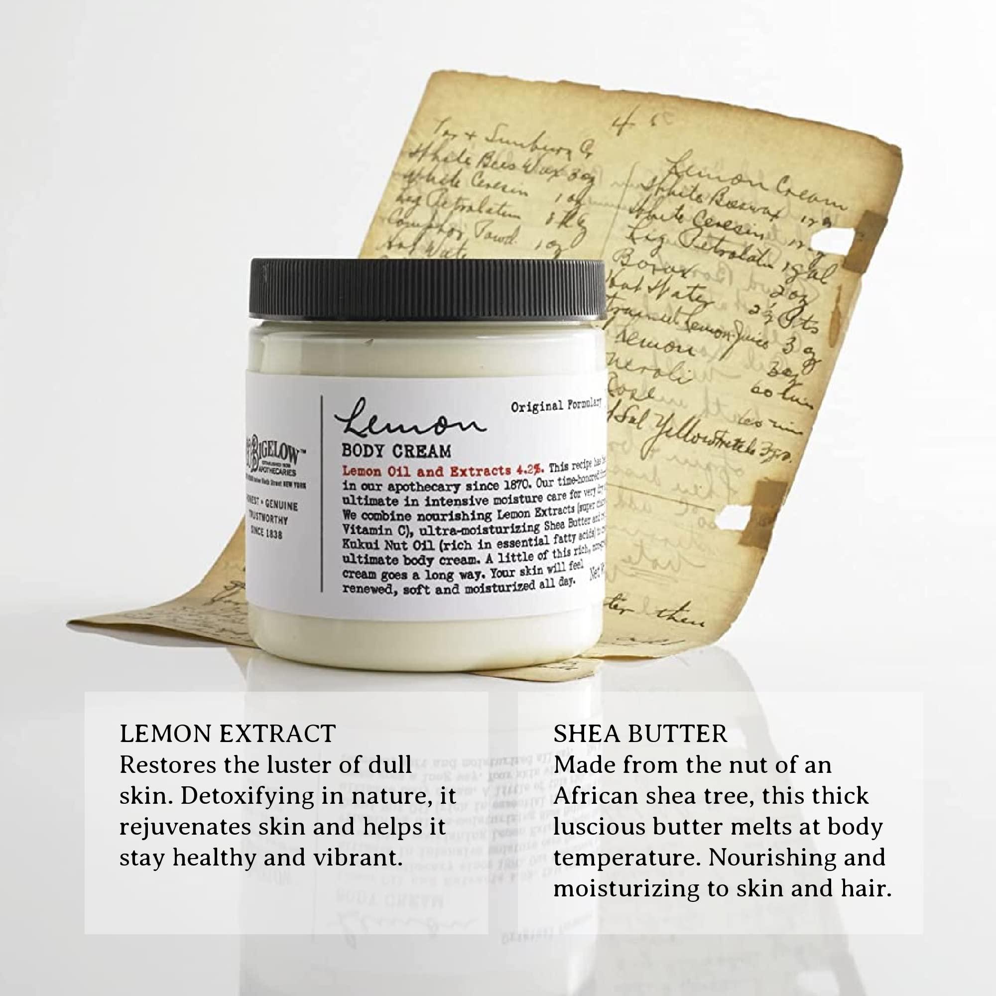 C. O. Bigelow C.O. Bigelow Apothecary Trio, Lemon Hand and Body Care Gift Set of Three (3), Lemon Soap 10fl oz., Body Cream 8 oz., and Hand Treatment, 3oz., Gift Box of Moisturizing Skin Care